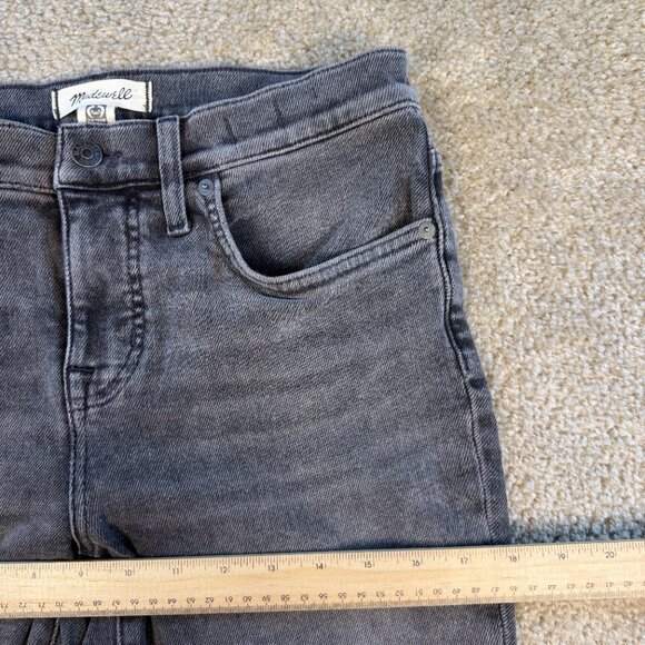Madewell Jeans Womens Size 29P Petite Kick Out Full Length Denim Ankle Slit F631 - Picture 13 of 16